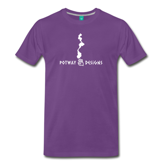 Men's Smoke Premium T-Shirt - purple